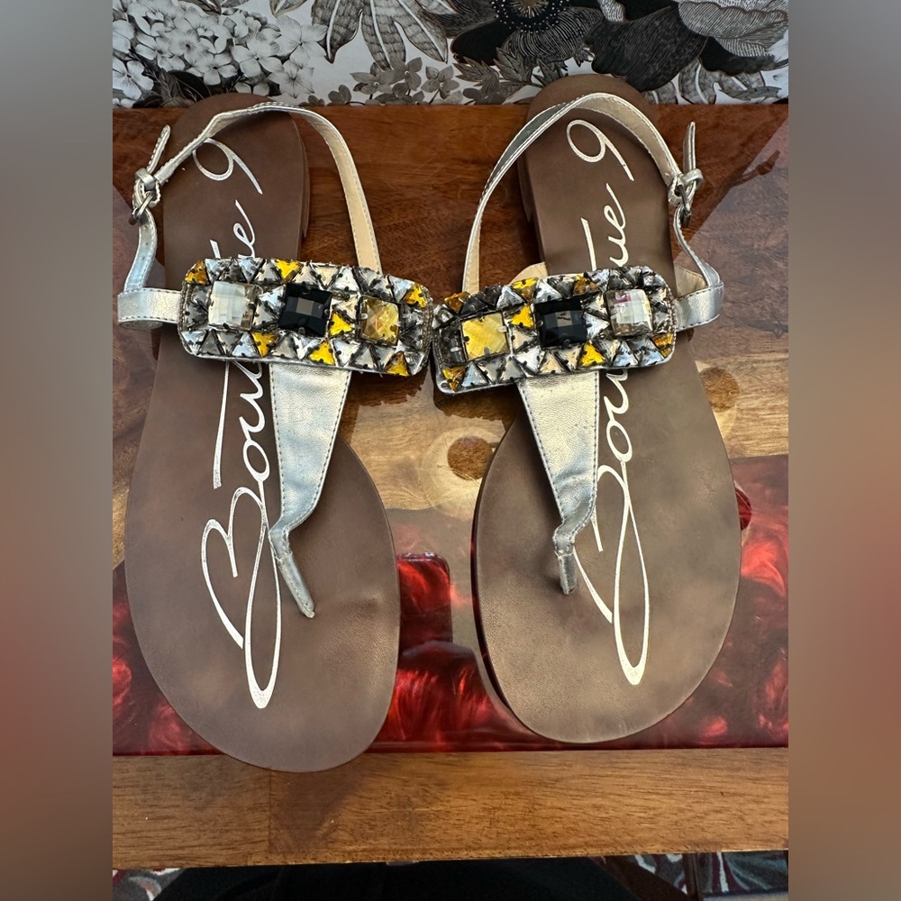 Boutique 9 PEROGATIVE Size 8 M Jeweled Sandals New Women's Shoes